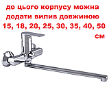 Корпус змішувача для ванни ZERIX FIV A439 (ZX2927), фото 2