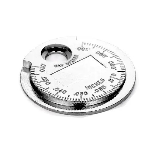 Щуп монета для виставлення зазору між електродами свічок запалювання, метал, фото 1