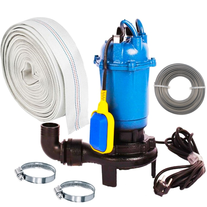 Фекальний насос для каналізації Murdara 1650Вт занурювальний насос для брудної води, фото 1