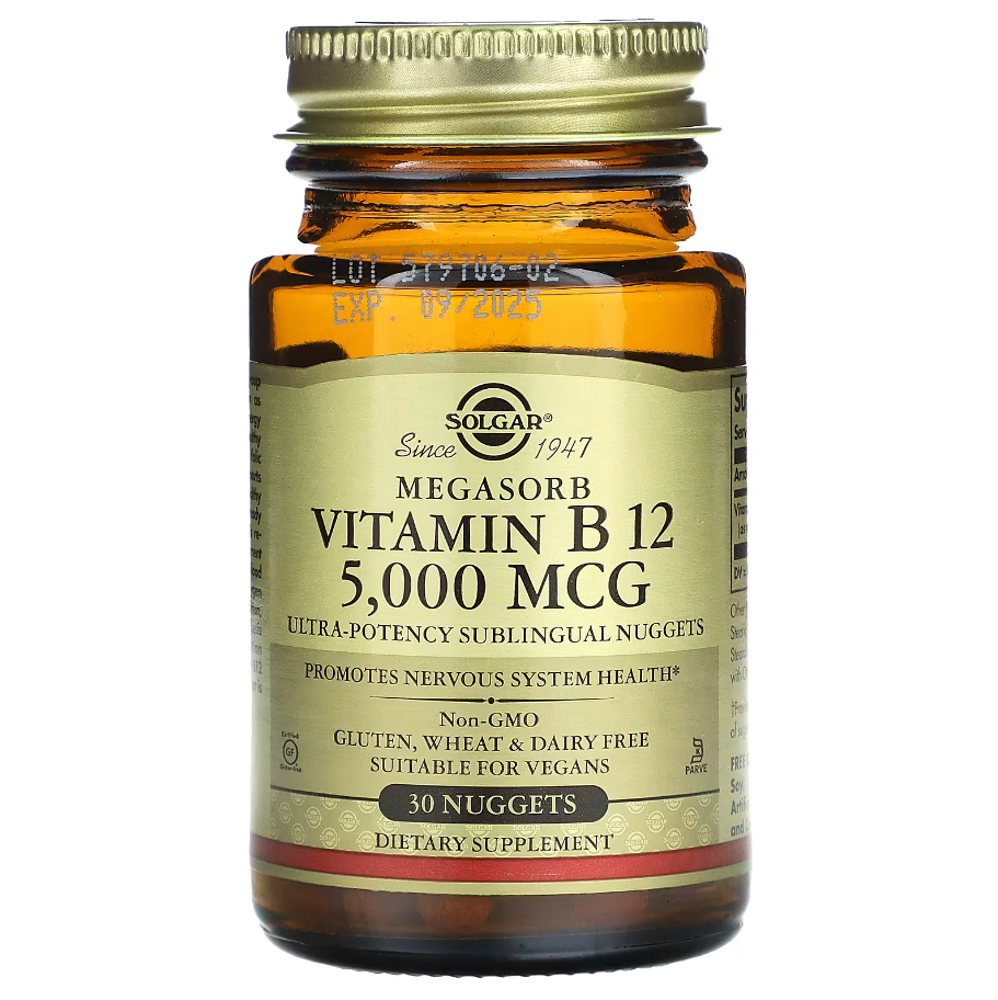 Megasorb Vitamin B12 Solgar 5000 мкг 30 таблеток
