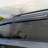 Вітровики Toyota land Cruiser 200 з хром вставкою (нерж.), фото 4