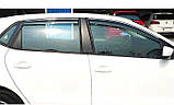 Вітровики VW Golf 6 хетч 2009-2013 з хром окантовкою (нерж.), фото 3