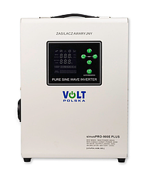 Гібридний ДБЖ/інвертор Volt Polska SINUS PRO 900 E PLUS 12/230V 600/900W (3SPM09012M)
