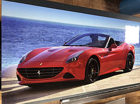 Декоративна наклейка Феррарі вінілова плівка самоклейка, транспорт, червона 60 х 100 см, фото 2