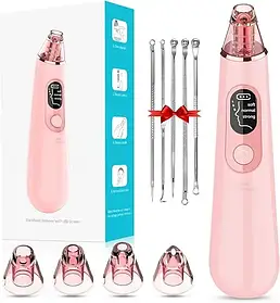 Вакуумний прилад для видалення чорних цяток Blackhead Remover With LED Screen XPRE111 3 рівні всмоктування