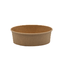 Салатник 1350 мл, крафт, паперовий, диаметр 187 мм, 45 шт, 001500023