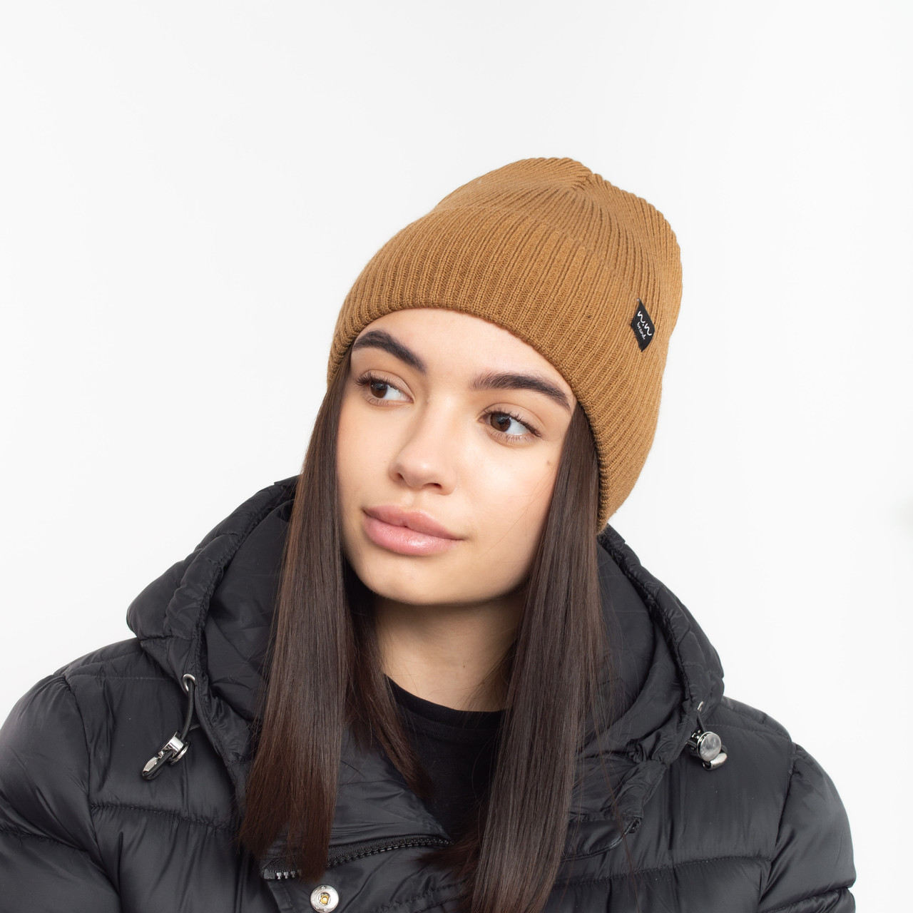 Шапка Terry (напівшерсть, фліс) кемел