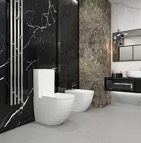 Унитаз-компакт KOLLER POOL Round Smart RN-0630-RQ-C+RN-0630-RQ-T с бачком и сиденьем Soft Close дюропласт