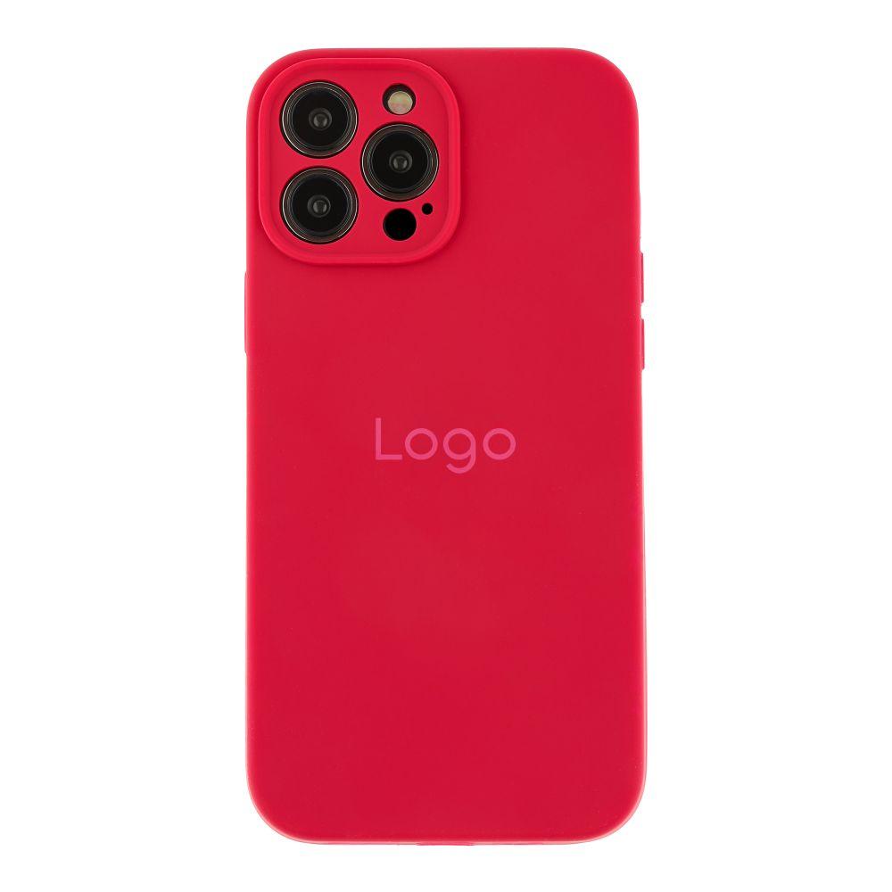 Чохол Silicone Case Full Size with Frame для iPhone 13 Pro Колір 37.Rose Red, фото 1