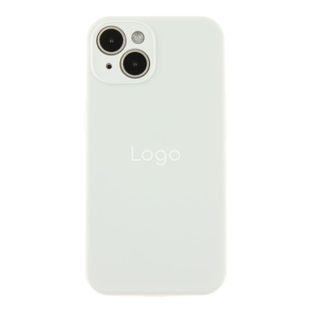 Чохол Silicone Case Full Size with Frame для iPhone 14 Колір 09.White, фото 1