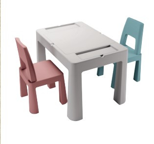 Дитячий столик і стільчик 2шт. комплект меблів TEGGI MULTIFUN turquoise old rose grey