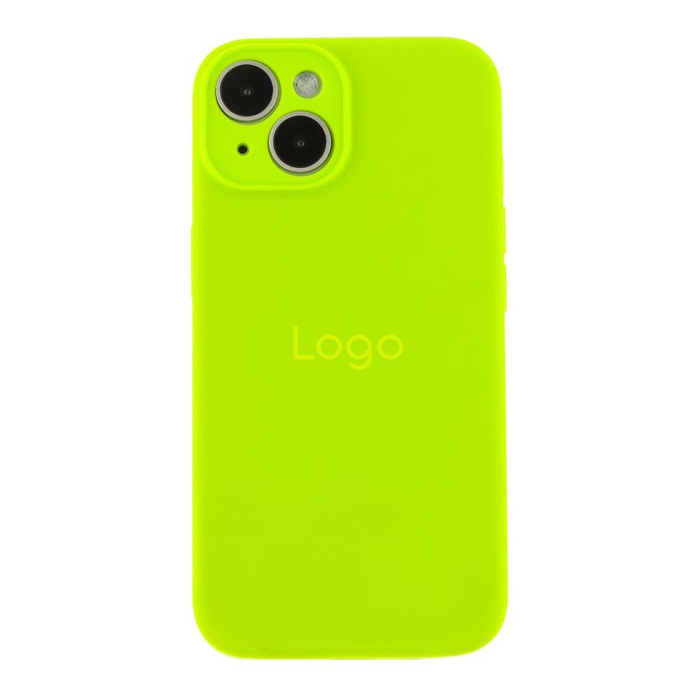 Чохол Silicone Case Full Size with Frame для iPhone 14 Колір 40.Shiny Green, фото 1