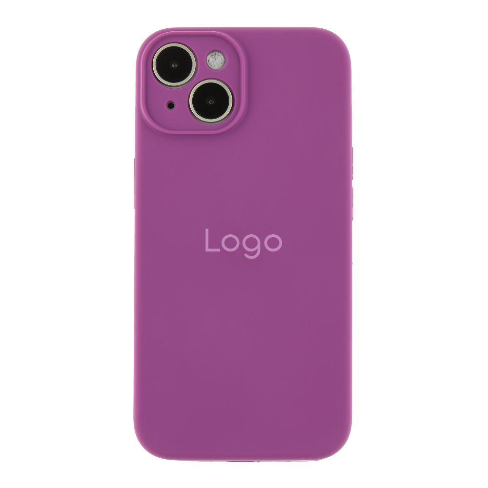 Чохол Silicone Case Full Size with Frame для iPhone 14 Колір 43.Grape, фото 1