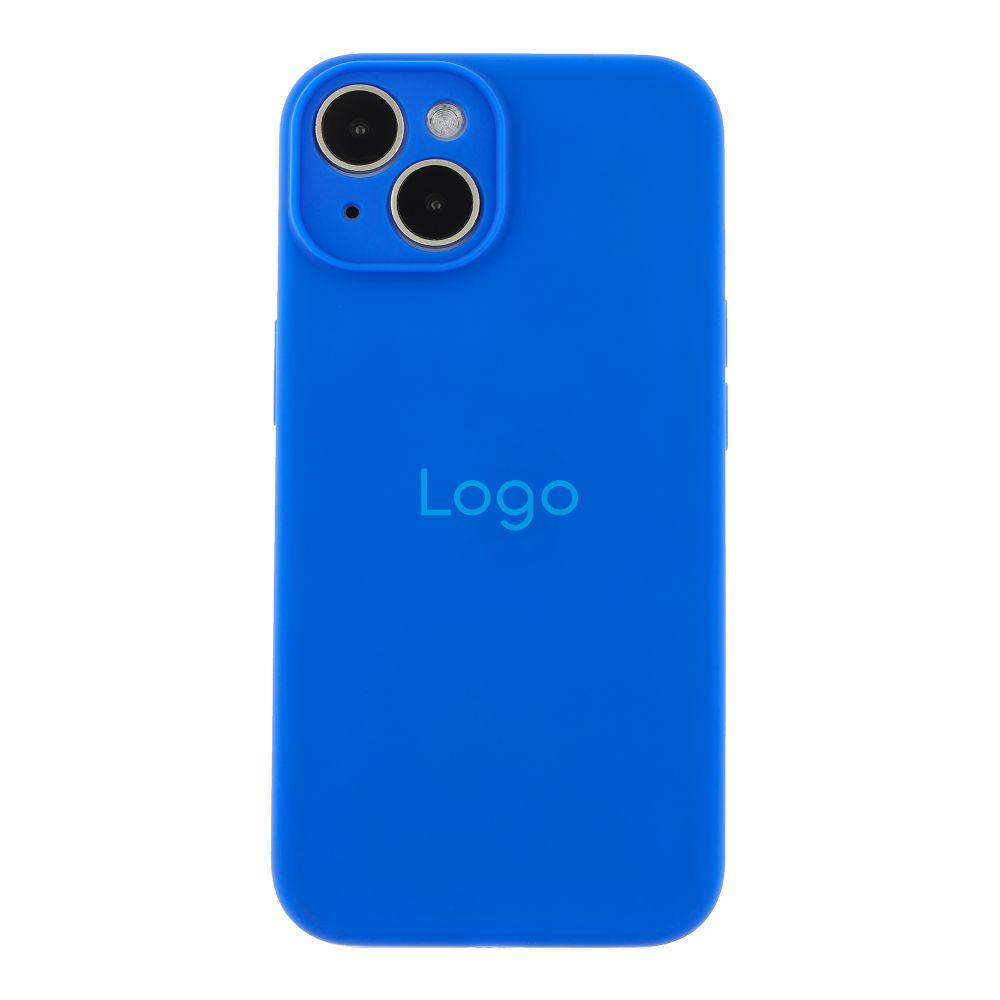 Чохол Silicone Case Full Size with Frame для iPhone 14 Колір 44.Shiny Blue, фото 1