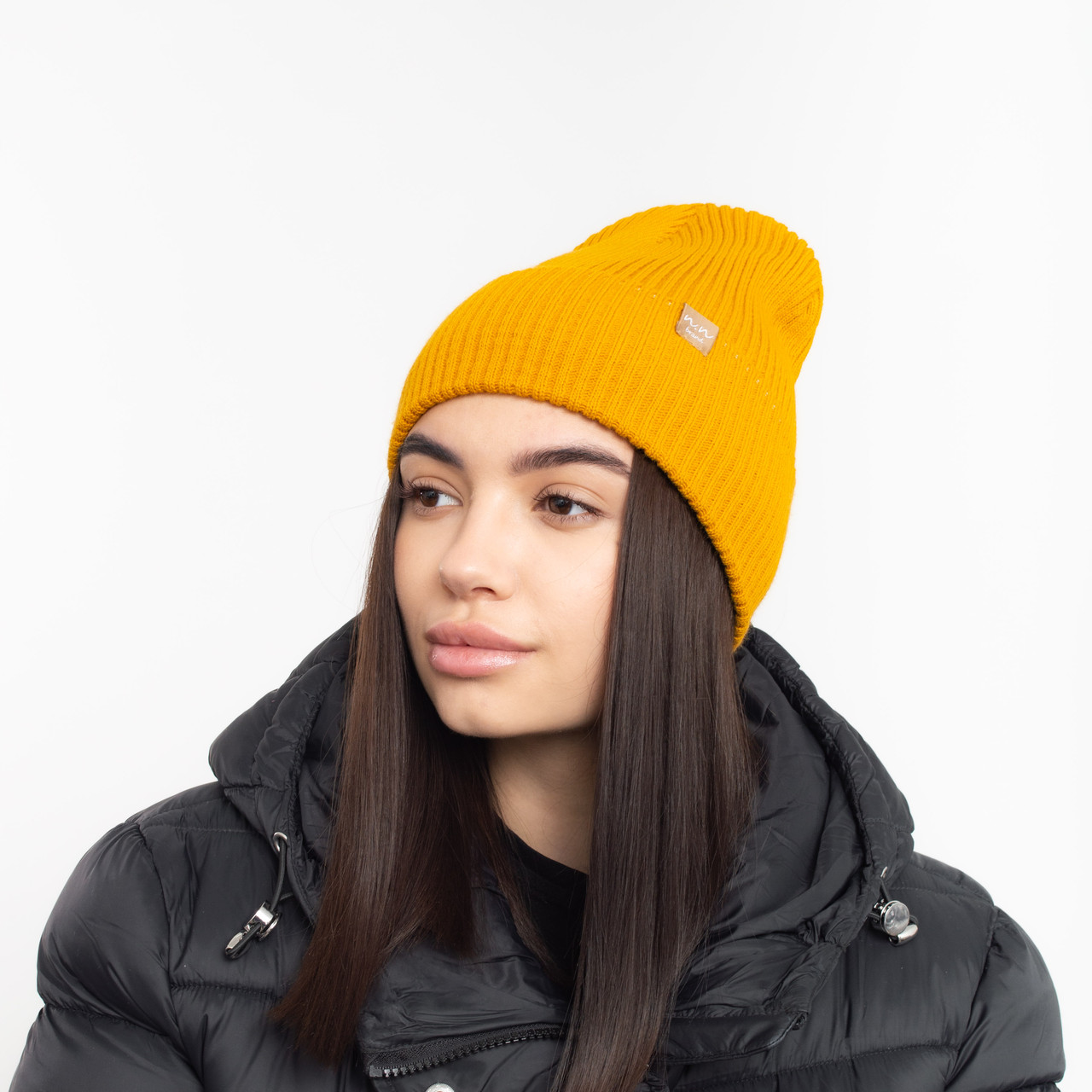 Шапка Terry (напівшерсть, фліс) гірчиця