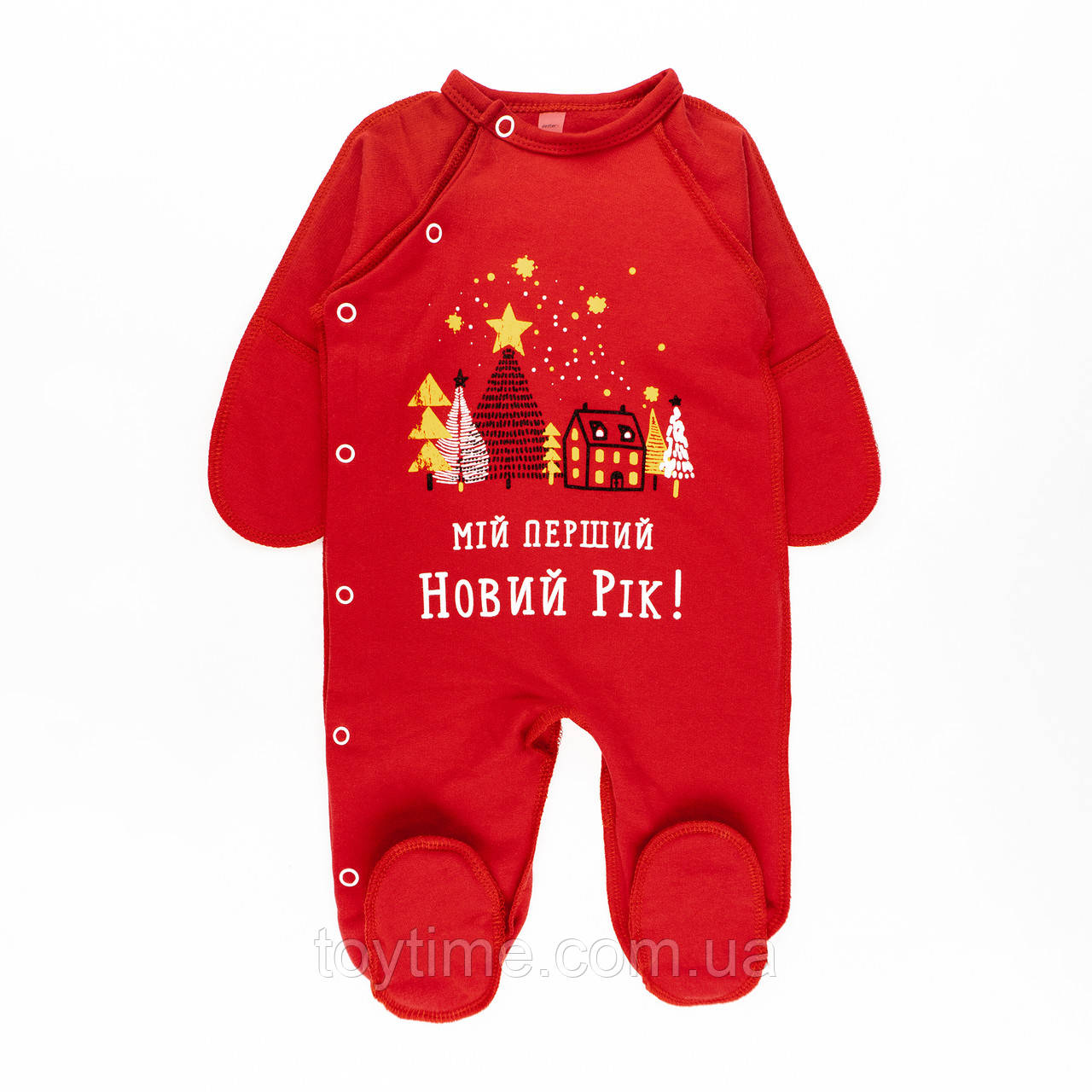 Чоловічок новорічний з принтом Мій перший Новий рік з начосом, фото 1