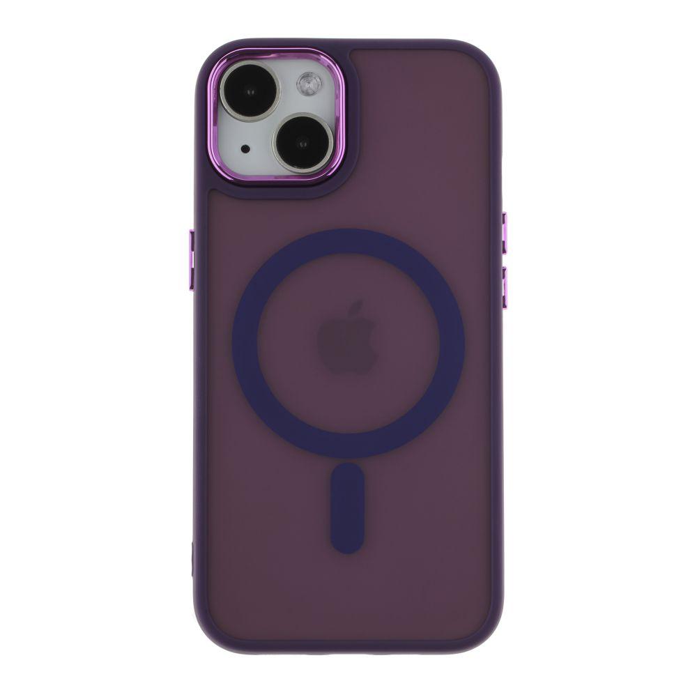 Чохол TPU+PC Space Magnetic Color with Magsafe для iPhone 14 Колір Dark Purple, фото 1