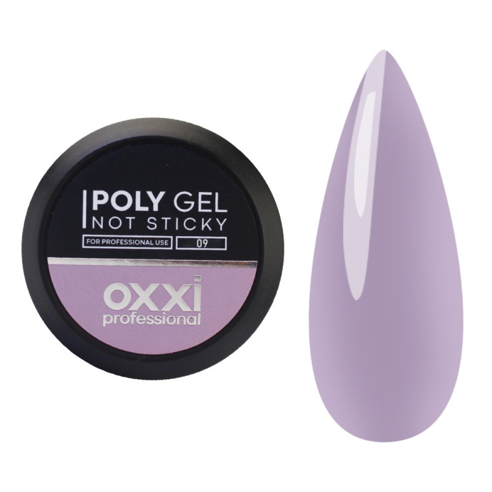 Полігель Oxxi Professional Poly Gel Not Sticky №09, 30 мл, фото 1