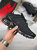 Чоловічі термо кросівки Nike Air Max Tn Plus Black чорні зимові Найк Аір Макс Плюс ТН теплі осінь зима, фото 3