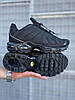 Чоловічі термо кросівки Nike Air Max Tn Plus Black чорні зимові Найк Аір Макс Плюс ТН теплі осінь зима, фото 6