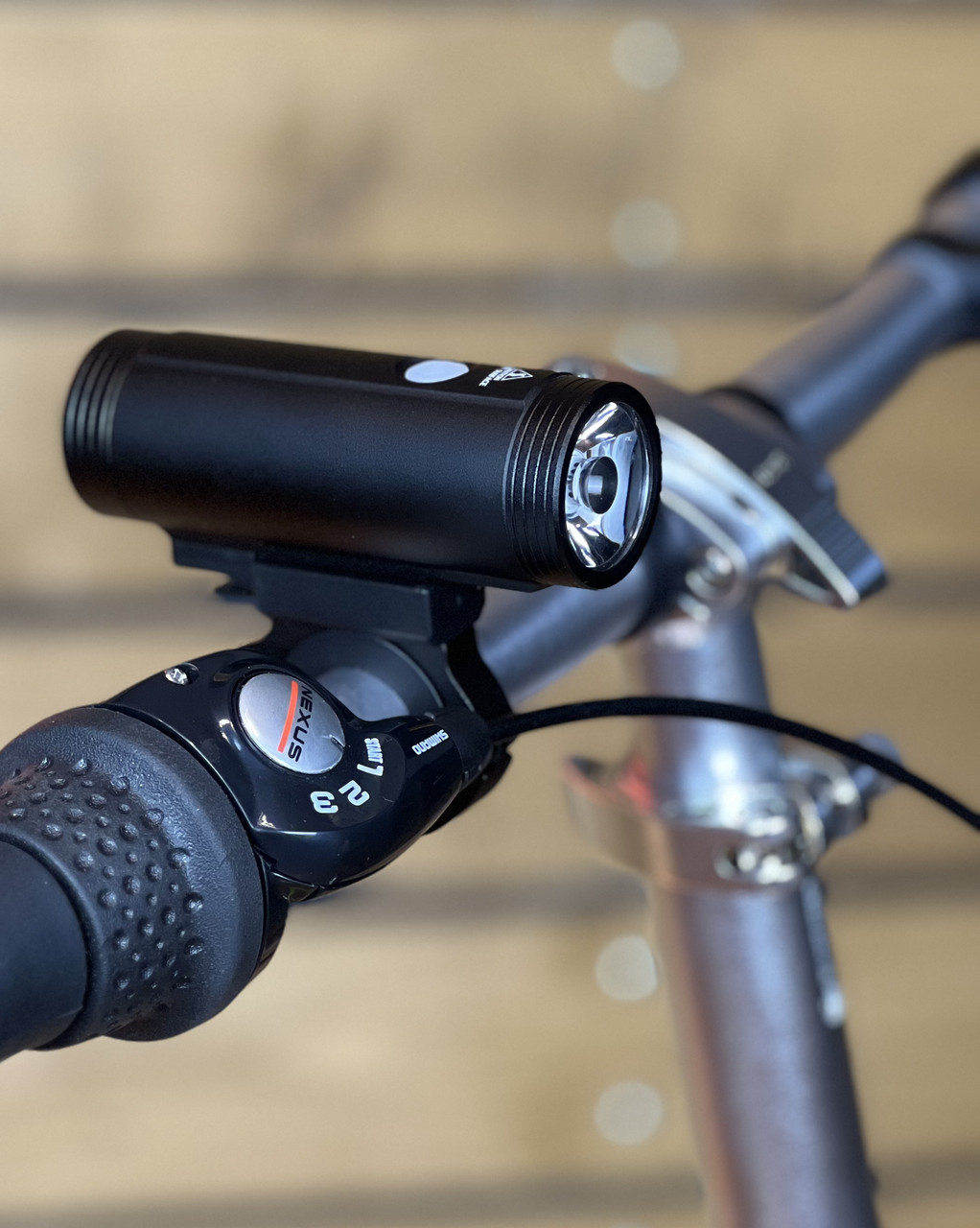 Фонарик на велосипед ліхтарик фара передня ONRIDE Cylindr (1000 lm, 5000 mAh, Type-C), алюмінієва чорна