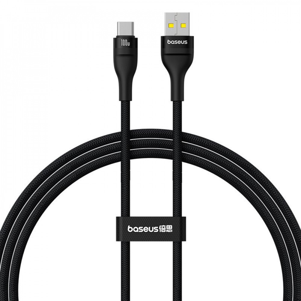 Кабель Baseus Flash 2 Charging Cable USB to USB-C 100W 1m Cluster Black