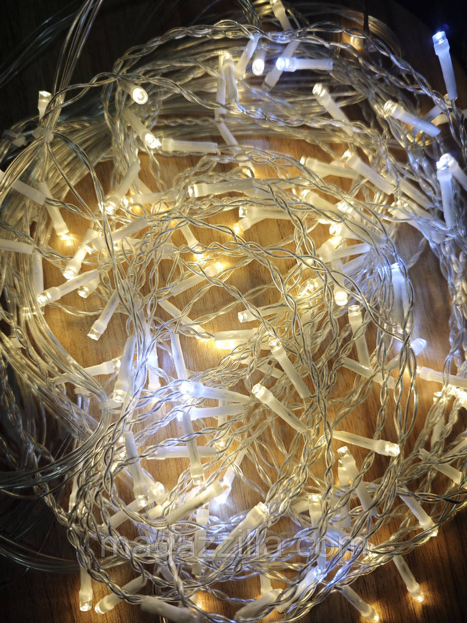 Гірлянда бахрома 4м × 0,6м 120 LED тепле світло із мерехтінням холодних світлодіодів