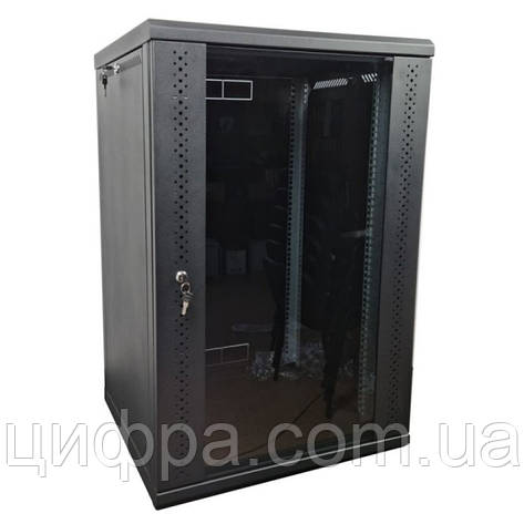 Шафа настінна 21U 600х600х1036 чорна, фото 1