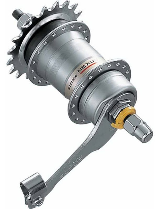 Втулка велосипедна задня Shimano SL-3S42E+SG-3C41 Nexus 3 швидкості