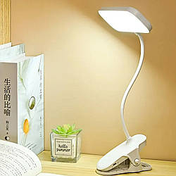 Настільна лампа з прищіпкою 5Вт, 3 режими, USB, DIGAD / LED лампа / Акумуляторна лампа на стіл