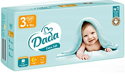 Підгузки Dada extra soft Польща 3 (4-9кг) 54шт