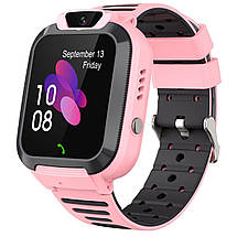 Розумний дитячий годинник Smart Watch Q20 з GPS-трекером, SOS, SIM, чатом, камерою та контролем для батьків Рожевий, фото 3