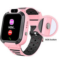Розумний дитячий годинник Smart Watch Q20 з GPS-трекером, SOS, SIM, чатом, камерою та контролем для батьків Рожевий, фото 5