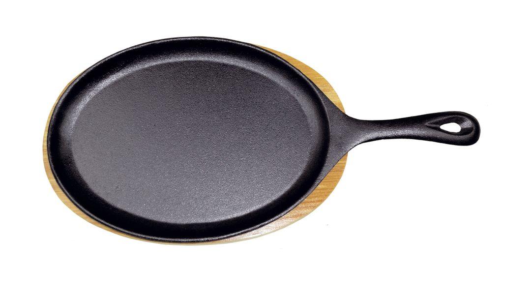 GIPFEL Сковорода порційна DILETTO 38x18.5 см з підставкою   (чавун з антипригарним покриттям) 2236 GIPFEL, фото 1