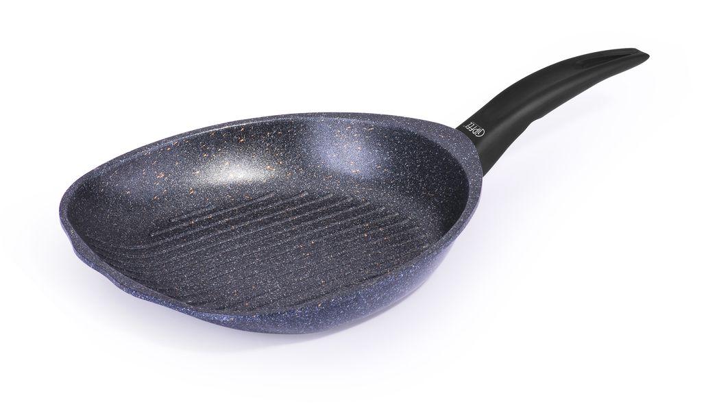 GIPFEL Сковорода із скошеним краєм ZENIT 28x6,3 см- 3,0 л(литий алюміній з мармуровим антипригарним покриттям), фото 1