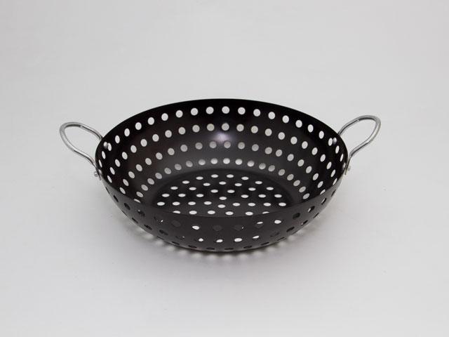 GIPFEL Сковорода-вок антипригарна для приготування страв на вугіллі, 28 см. Матеріал: вуглецева сталь., фото 1