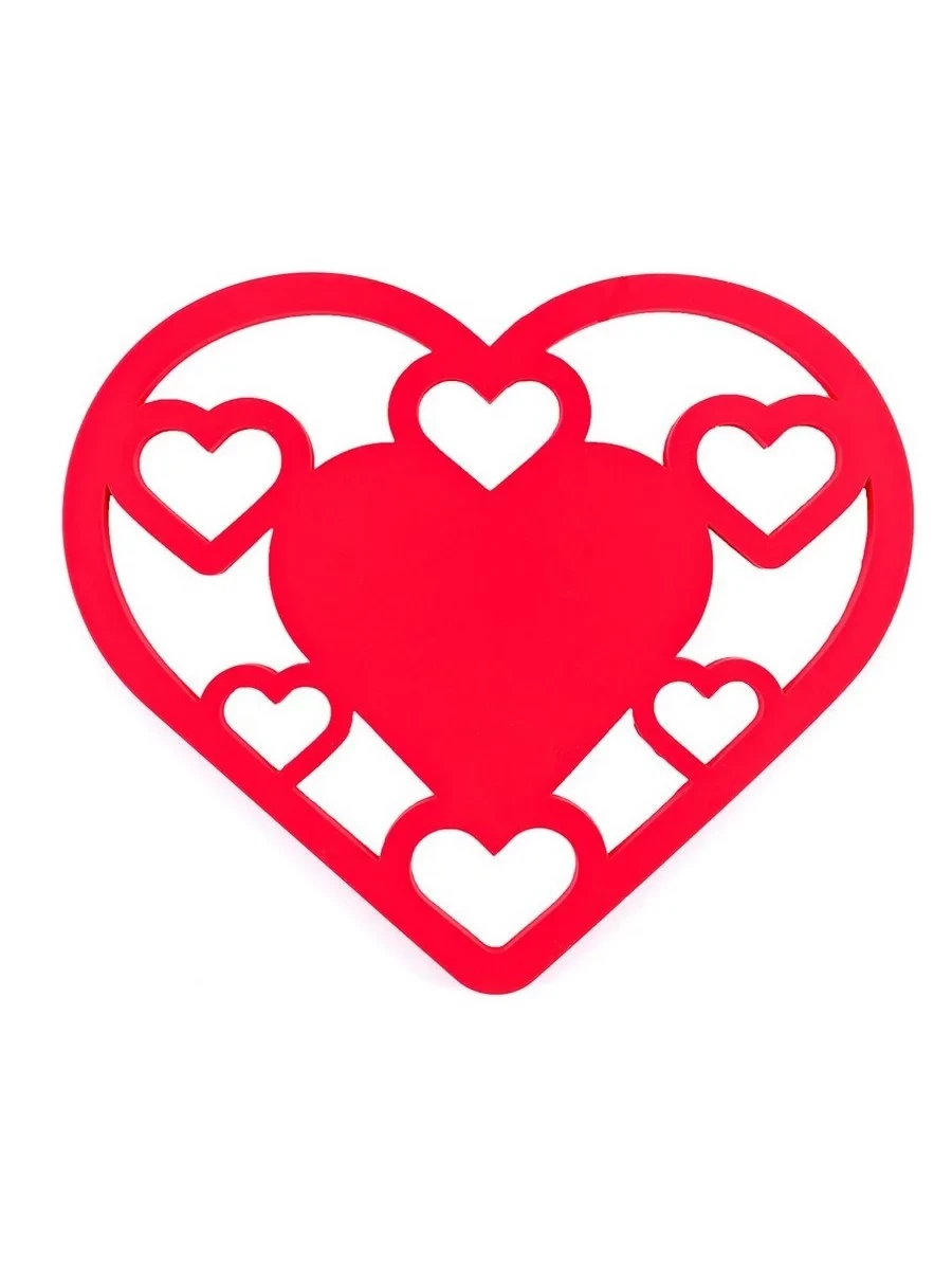 Підставка силіконова AMOUR 20х17х0,5 см. Колір: червоний 0296 GIPFEL