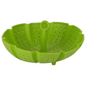GIPFEL Підставка для варіння на пару 23см. Матеріал: силікон, пластик. Колір: зелений 1386 GIPFEL