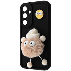Чехол Pretty Things Case Samsung Galaxy A55 black/fluffy white