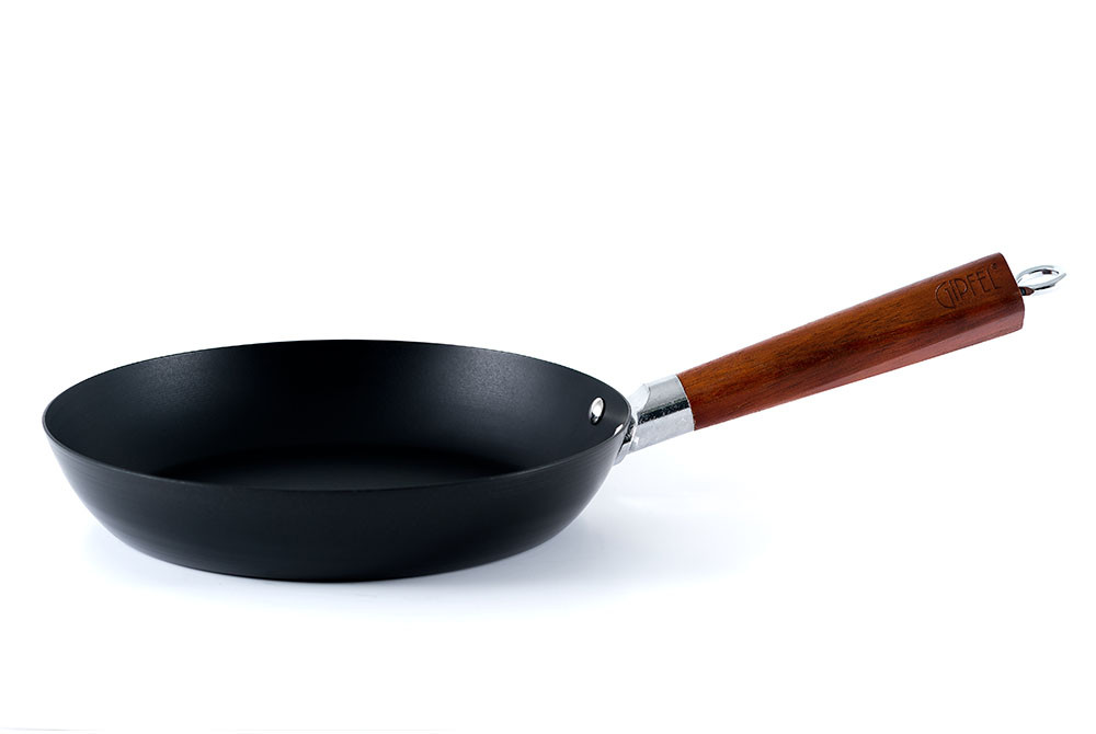 GIPFEL Сковорода PROBA 24см із вуглецевої сталі дерев`яною ручкою та антипригарним покриттям MarComb Reiforce., фото 1