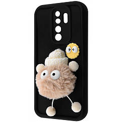 Чехол Pretty Things Case Xiaomi Redmi Note 8 Pro black/fluffy white