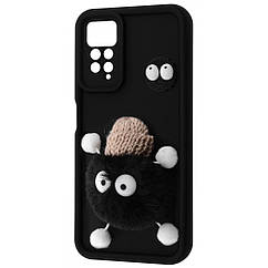 Чехол Pretty Things Case Xiaomi Redmi Note 11 4G/Redmi Note 11S black/fluffy black