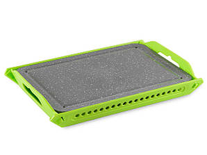 GIPFEL Дошка для швидкого розморожування продуктів з піддоном, 29*20*0.3см. Матеріал дошки: алюміній з