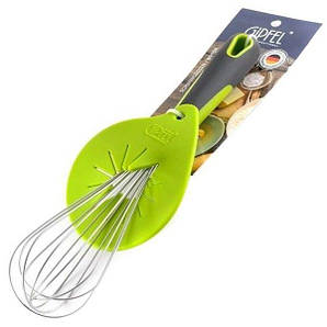 GIPFEL Вінчик із насадкою для зняття залишків продуктів. Матеріал: силікон, нерж.сталь, пластик 2074 GIPFEL