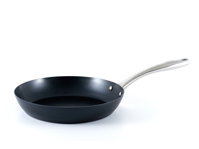 GIPFEL Сковорода PRIMA 24см із вуглецевої сталі зі сталевою ручкою. Товщина: 2.0 мм. Колір корпусу: чорний 2586, фото 1