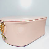 Сумка дитяча персикова з Єдинорогом для дівчинки довга регульована ручка 206Б, фото 4