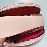 Сумка дитяча персикова з Єдинорогом для дівчинки довга регульована ручка 206Б, фото 5