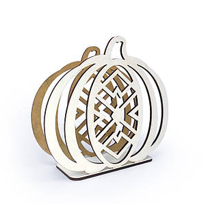 Серветниця Гарбуз із ХДФ 17,5*15,5 см mz719030 MAZHURA