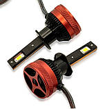 Led лампи h1 в лінзи 45W Kelvin 8000Lm 6000K з обманкою Гарантія, фото 5