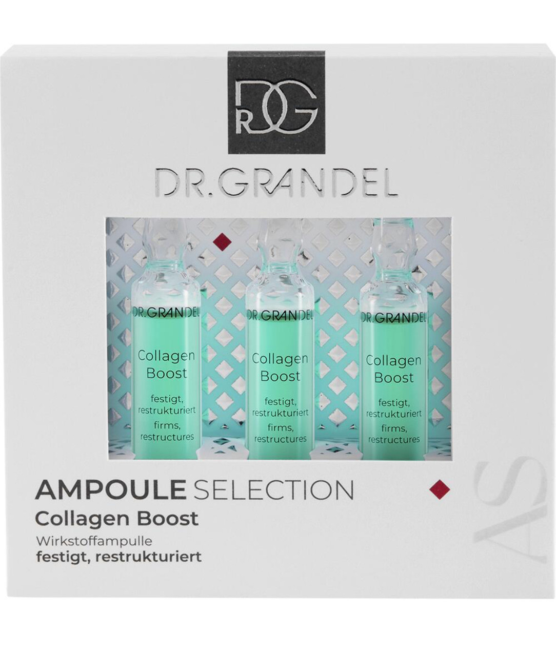Ампули для зміцнення та реструктуризації шкіри Dr. Grandel Collagen Boost Ampoule, 3 х 3 мл